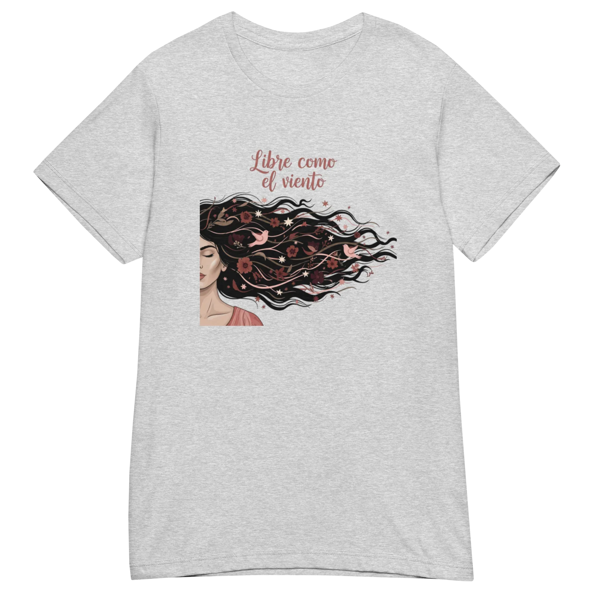 FREE LIKE THE WIND women's t-shirt - Heliconia / S - Printoo Shop - 2288796_22177