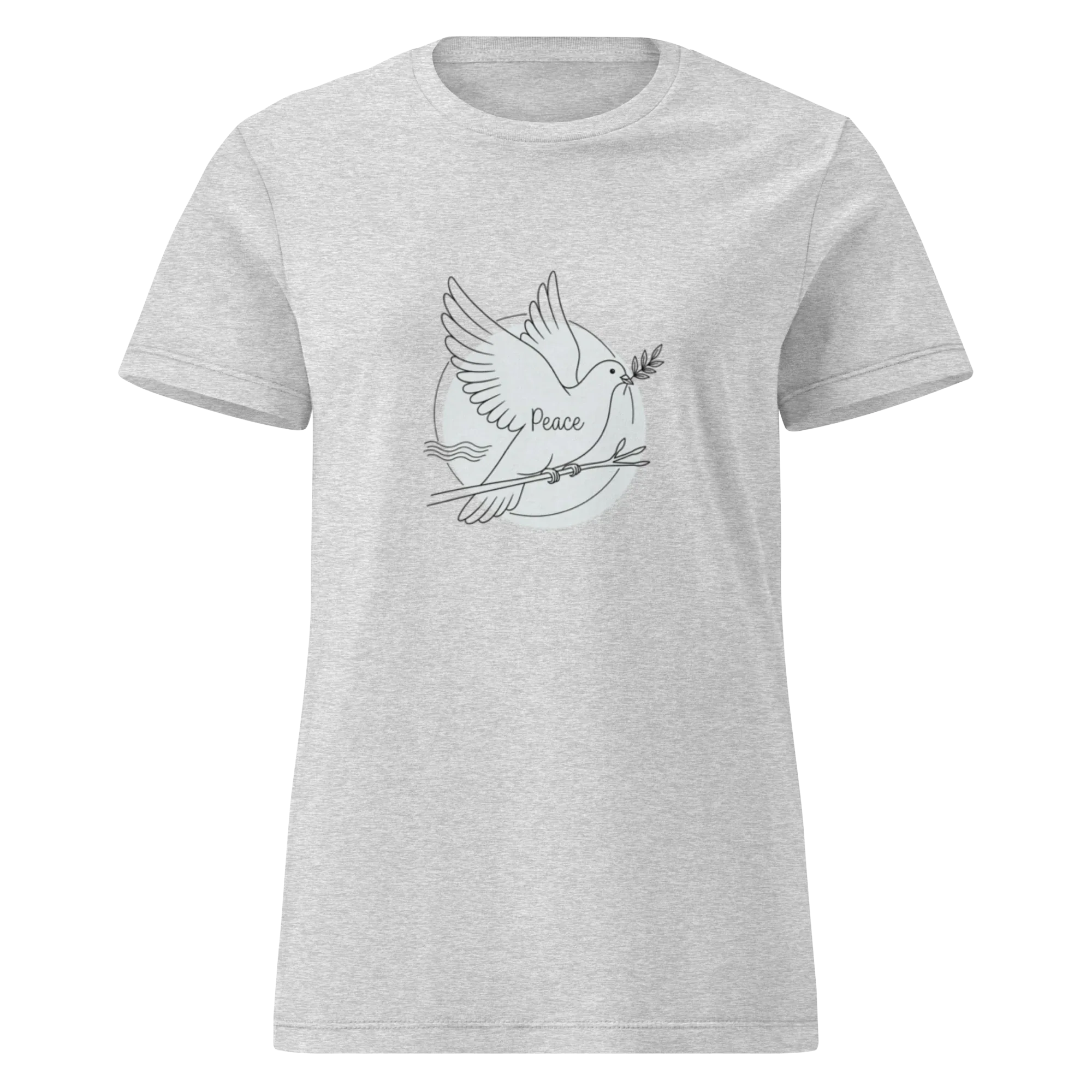 PEACE women's t-shirt - Sport Grey / S - Printoo Shop - 2125538_22181