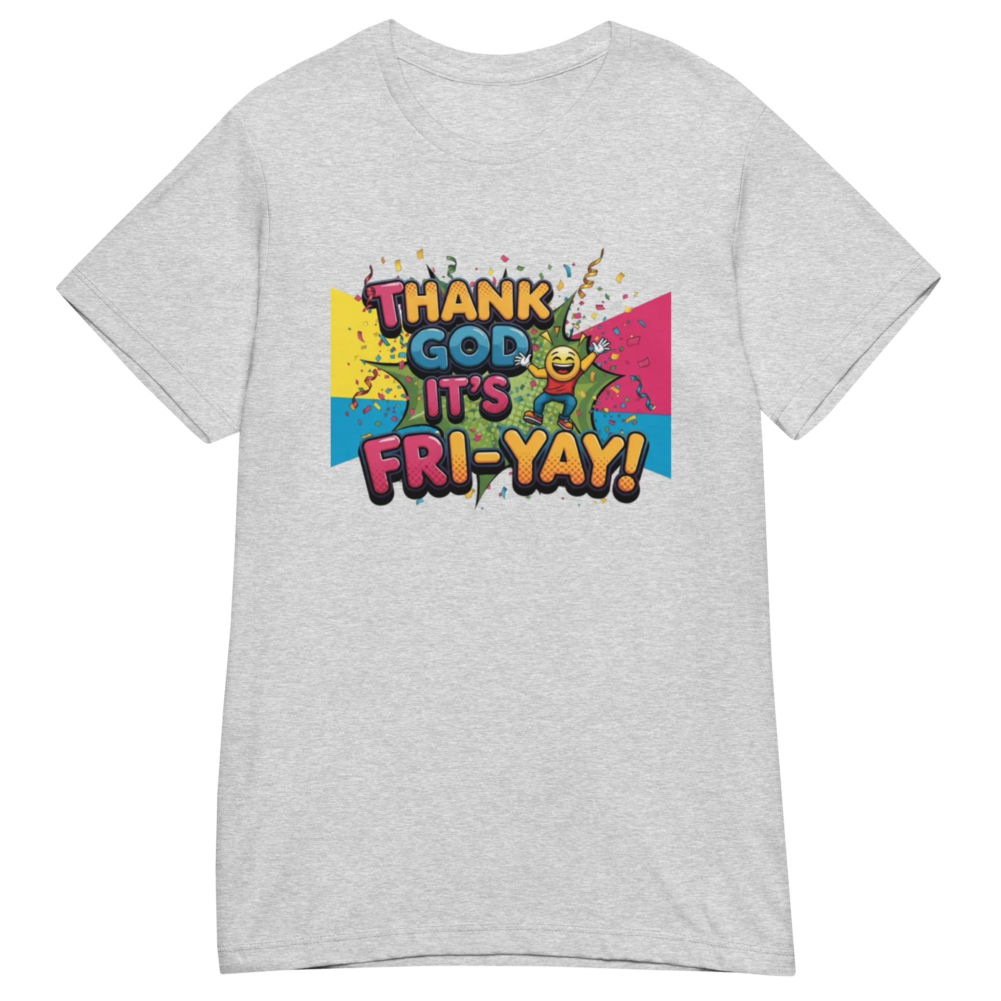 THANK GOD IT'S FRI-YAY women's t-shirt - Red / S - Printoo Shop - 3045472_22182