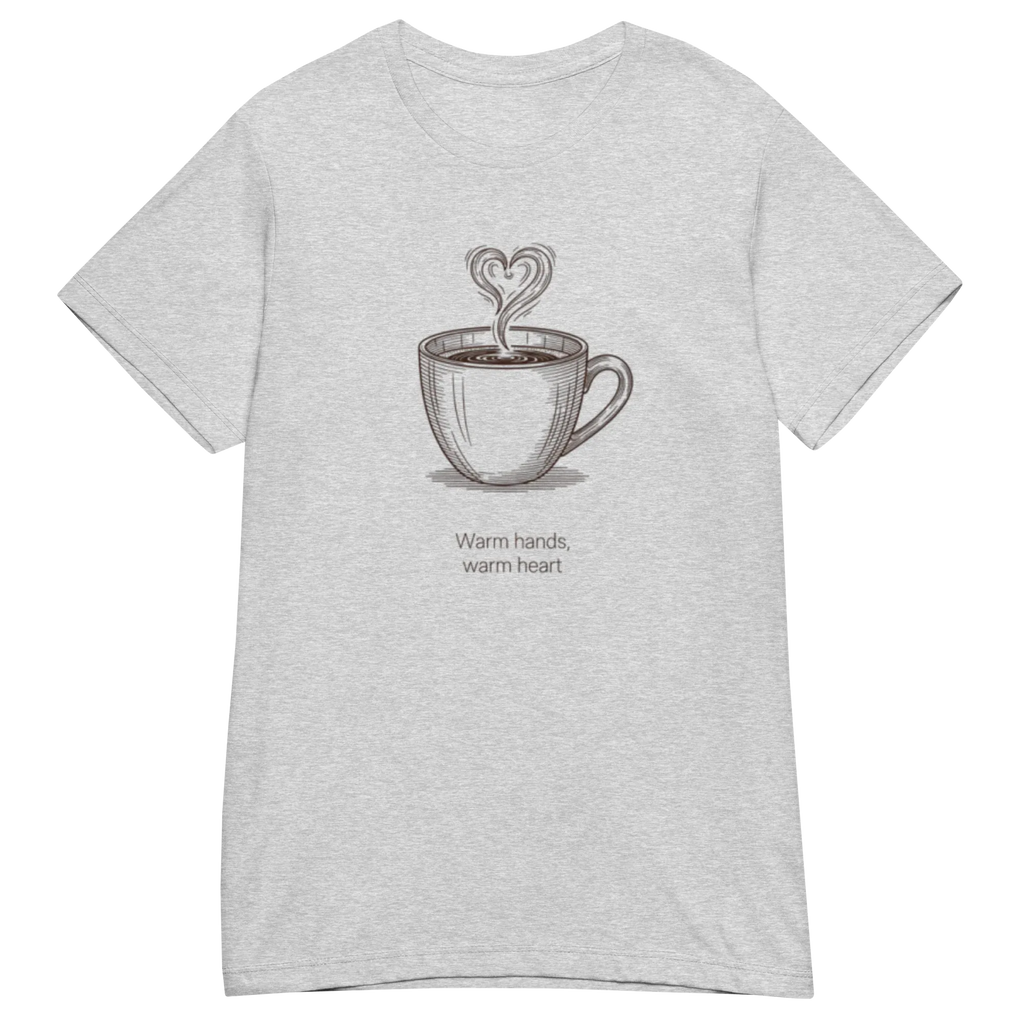 WARM HANDS WARM HEART women’s t-shirt - Heliconia / S - Printoo Shop - 7736571_22177