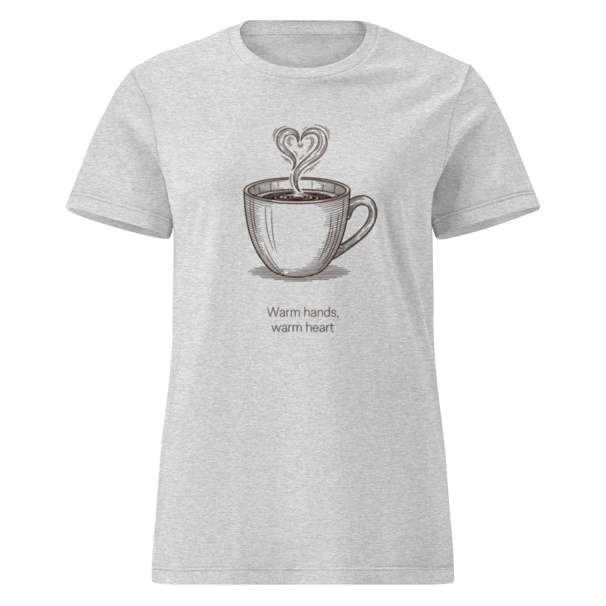 WARM HANDS WARM HEART women’s t-shirt - - Printoo Shop -