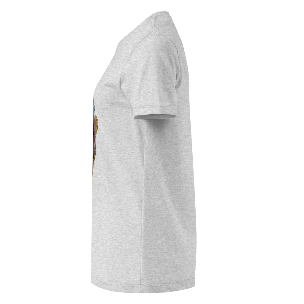 HEART OF A LION women’s t-shirt - Red / S - Printoo Shop - 5041022_22182