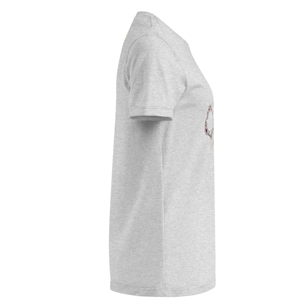 DOVE FLORAL SYMBOL women’s t-shirt - Red / S - Printoo Shop - 9945865_22182