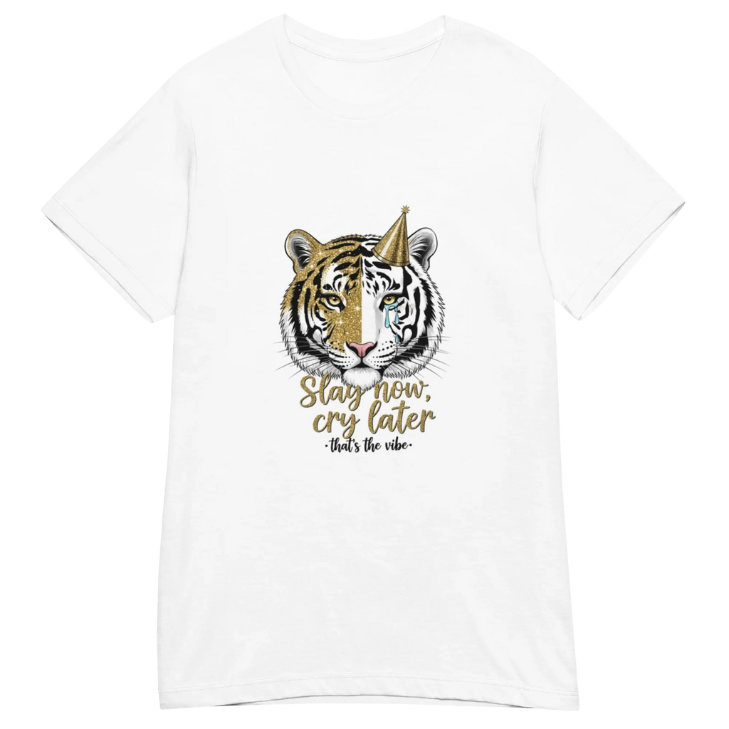 CRY LATER women’s t-shirt - Charcoal / S - Printoo Shop - 9400795_22176