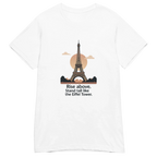 RISE ABOVE EIFFEL TOWER GRAPHIC women’s t-shirt - Red / S - Printoo Shop - 8092445_22182