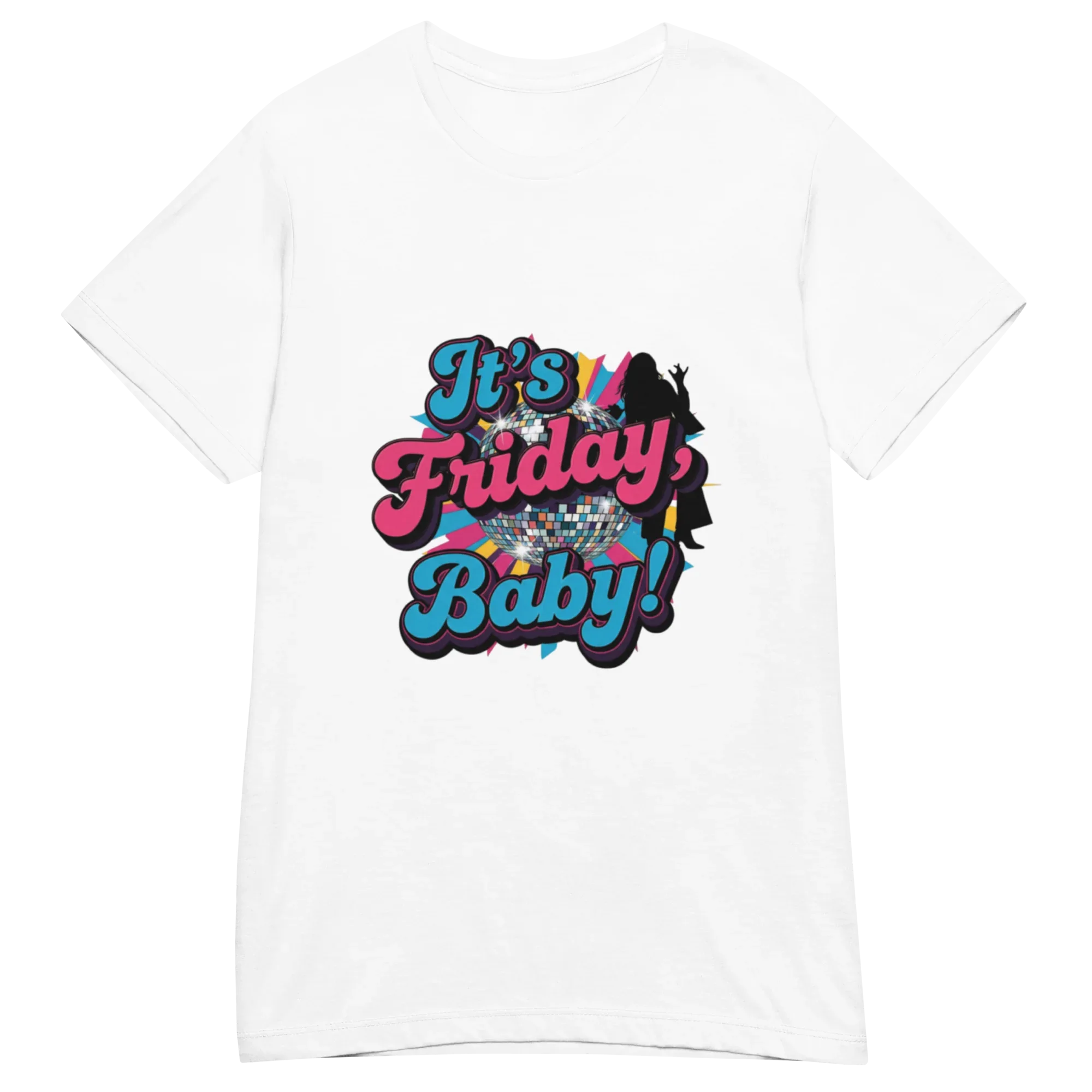 IT'S FRIDAY BABY women’s t-shirt - Heliconia / S - Printoo Shop - 5082487_22177