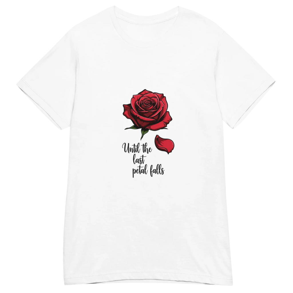 UNTIL THE LAST PETAL FALLS women’s t-shirt - Red / S - Printoo Shop - 8256819_22182