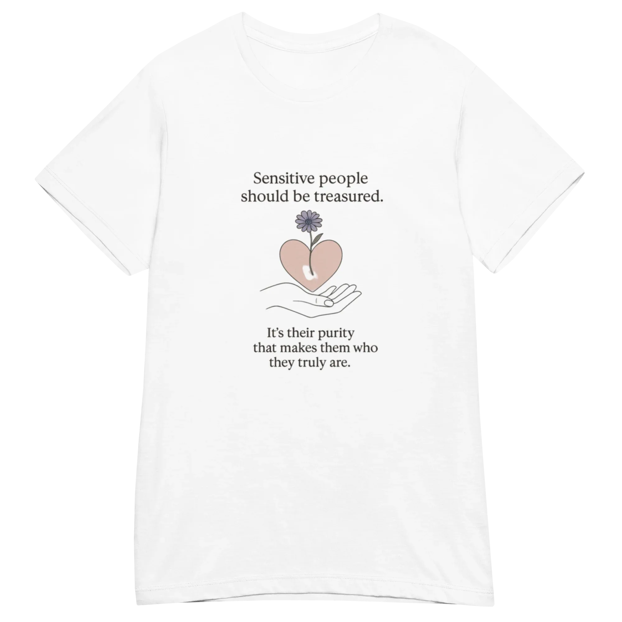 SENSITIVE women’s t-shirt - Azalea / S - Printoo Shop - 3664742_22174