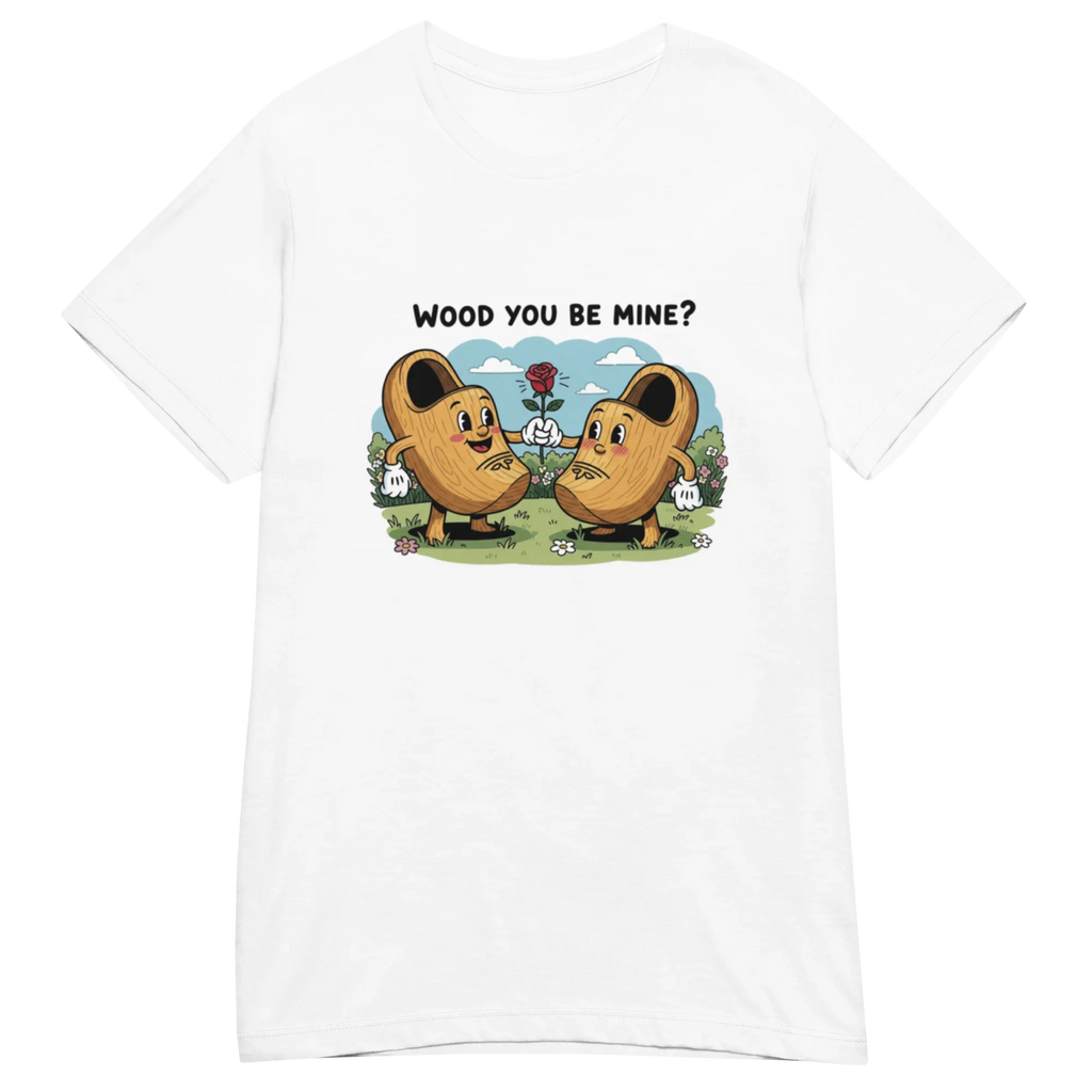 WOOD YOU BE MINE? women's t-shirt - Red / S - Printoo Shop - 6912551_22182