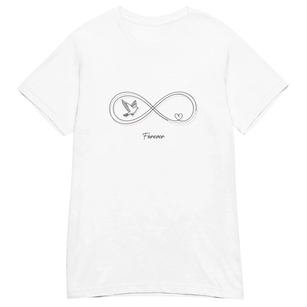INFINITY HEART women's t-shirt - Heliconia / S - Printoo Shop - 6825862_22177