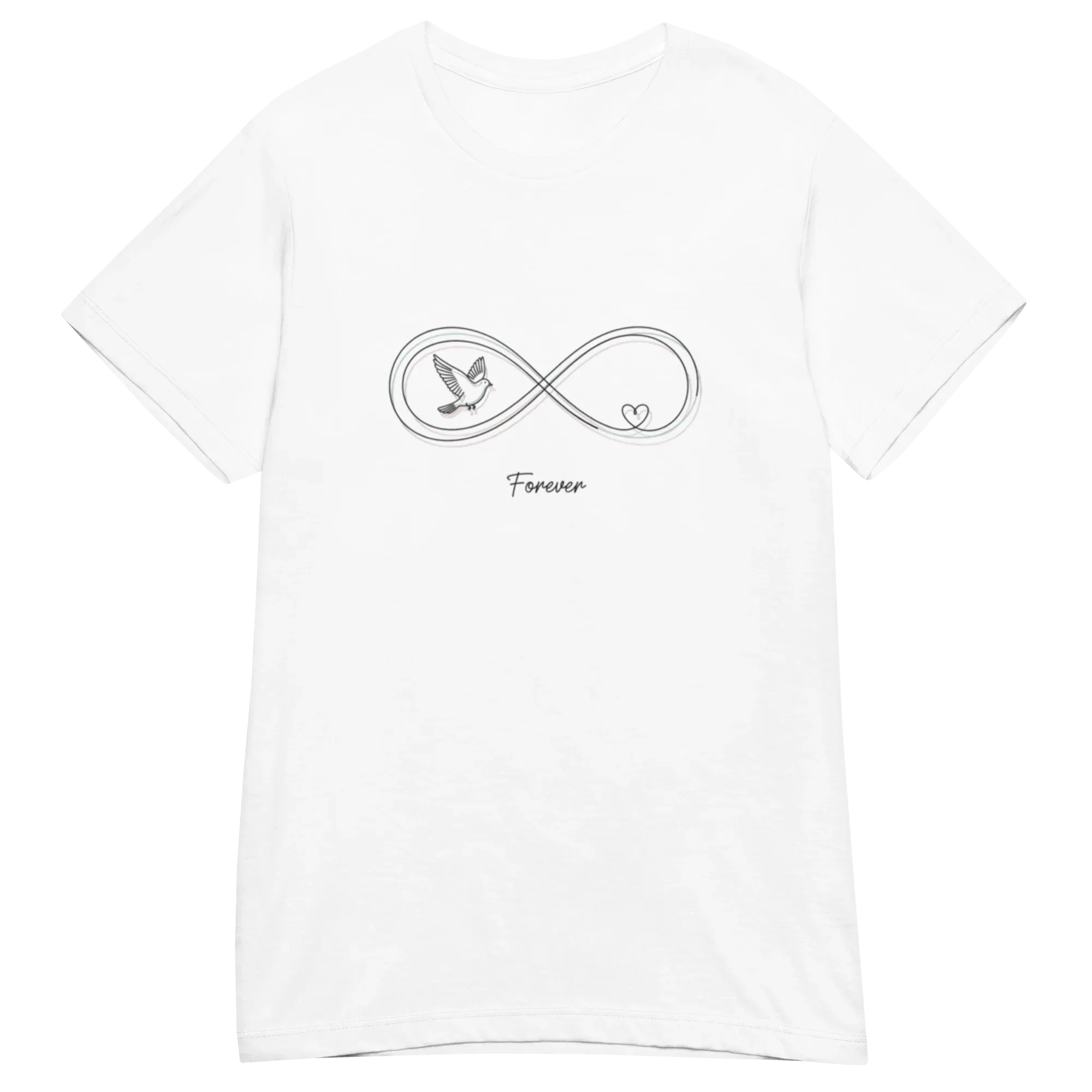 INFINITY HEART women's t-shirt - Heliconia / S - Printoo Shop - 6825862_22177