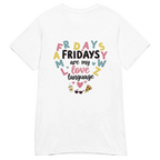 FRIDAYS ARE MY LOVE LANGUAGE women's t-shirt - Heliconia / S - Printoo Shop - 7806460_22177