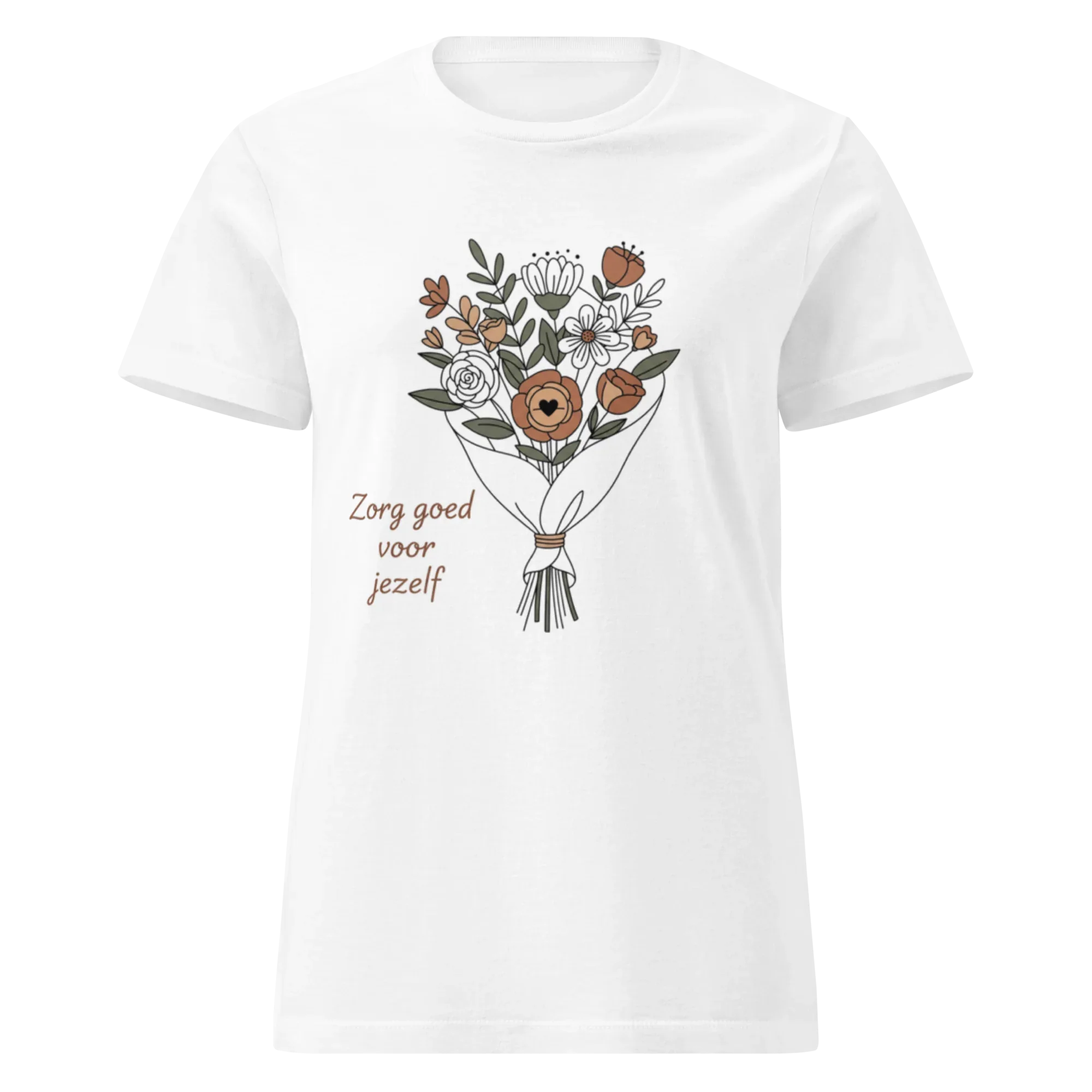 SELF-CARE MOTIVATION women'st-shirt - White / S - Printoo Shop - 3709809_22184
