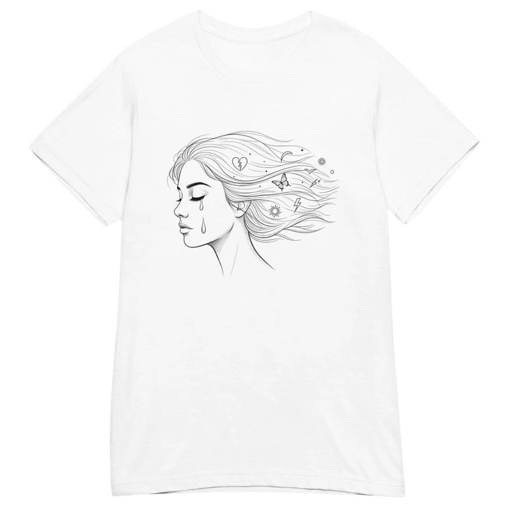 WIND-KISSED TEAR women's t-shirt - Heliconia / S - Printoo Shop - 6291866_22177