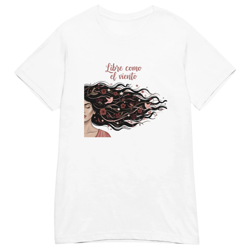 FREE LIKE THE WIND women's t-shirt - Heliconia / S - Printoo Shop - 2288796_22177