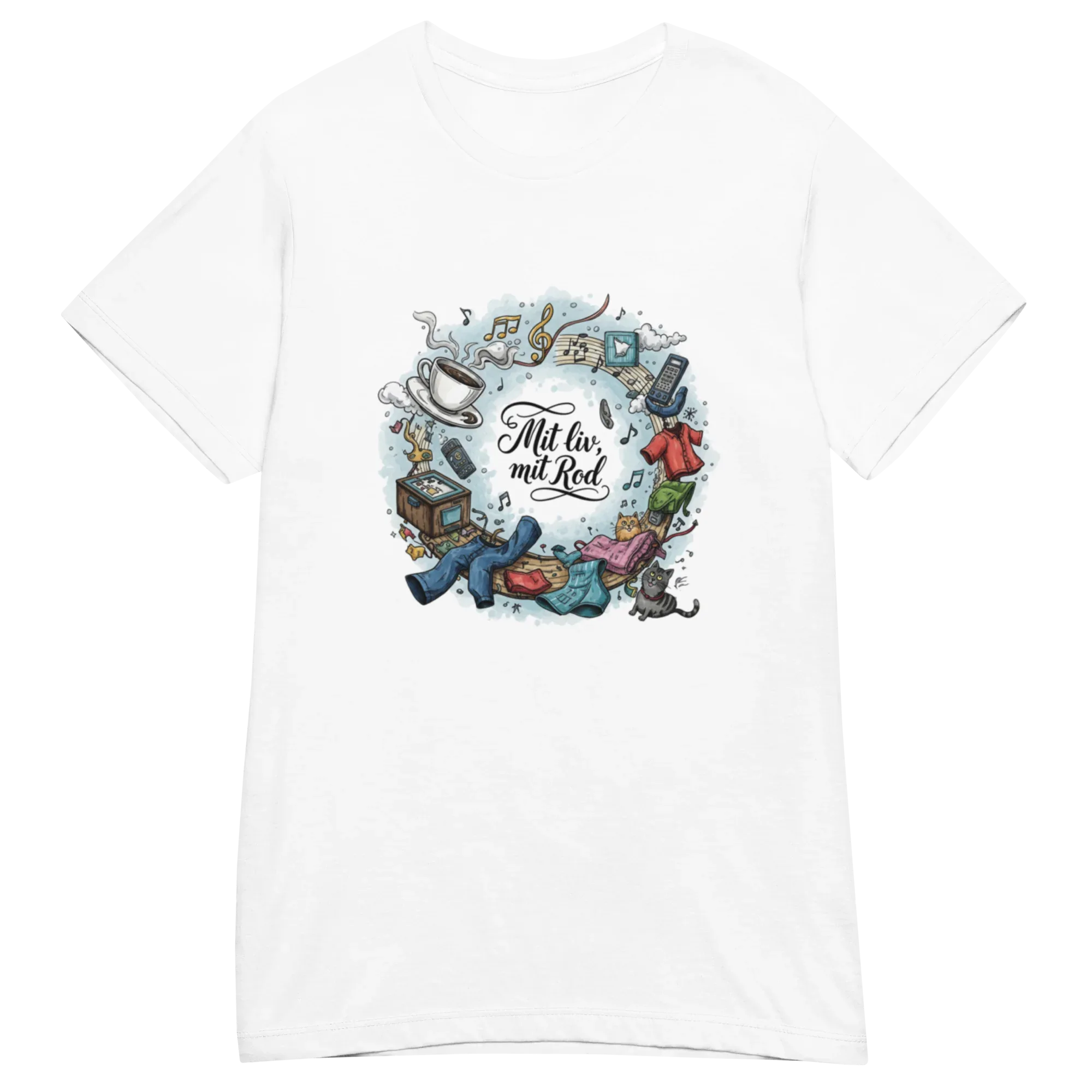 MIT LIV MIT ROD women's t-shirt - Heliconia / S - Printoo Shop - 2212748_22177