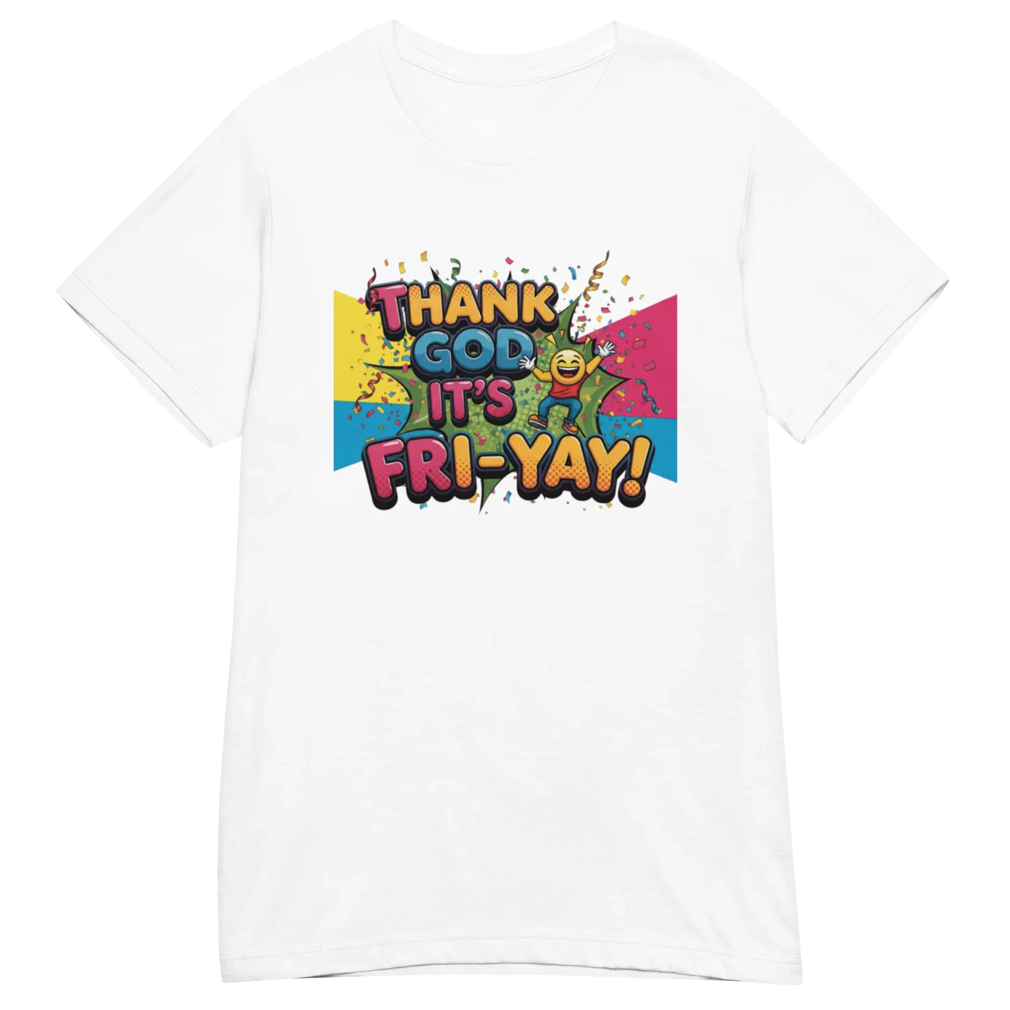 THANK GOD IT'S FRI-YAY women's t-shirt - Red / S - Printoo Shop - 3045472_22182