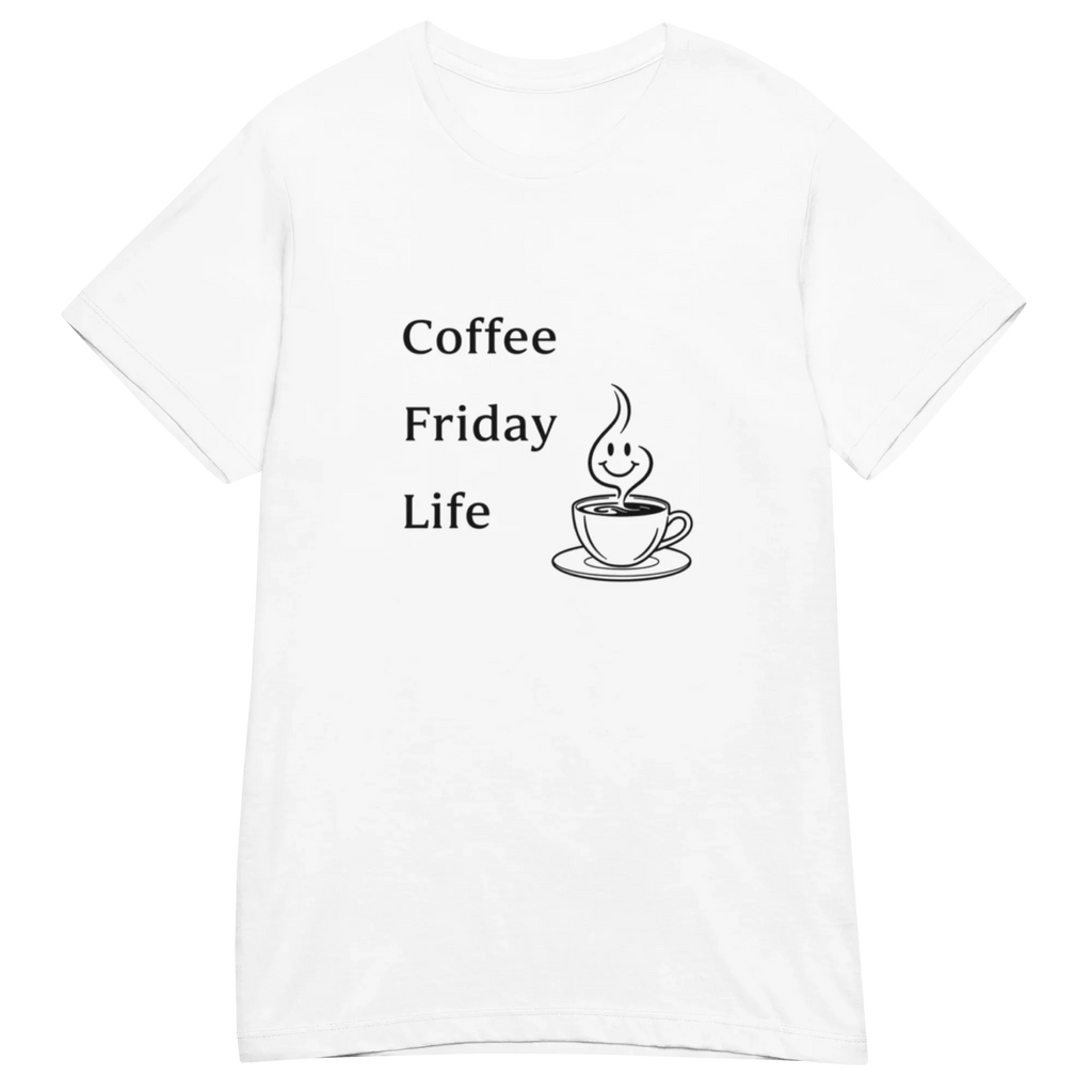 COFFEE FRIDAY LIFE women’s t-shirt - Heliconia / S - Printoo Shop - 1192381_22177