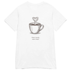 WARM HANDS WARM HEART women’s t-shirt - Heliconia / S - Printoo Shop - 7736571_22177