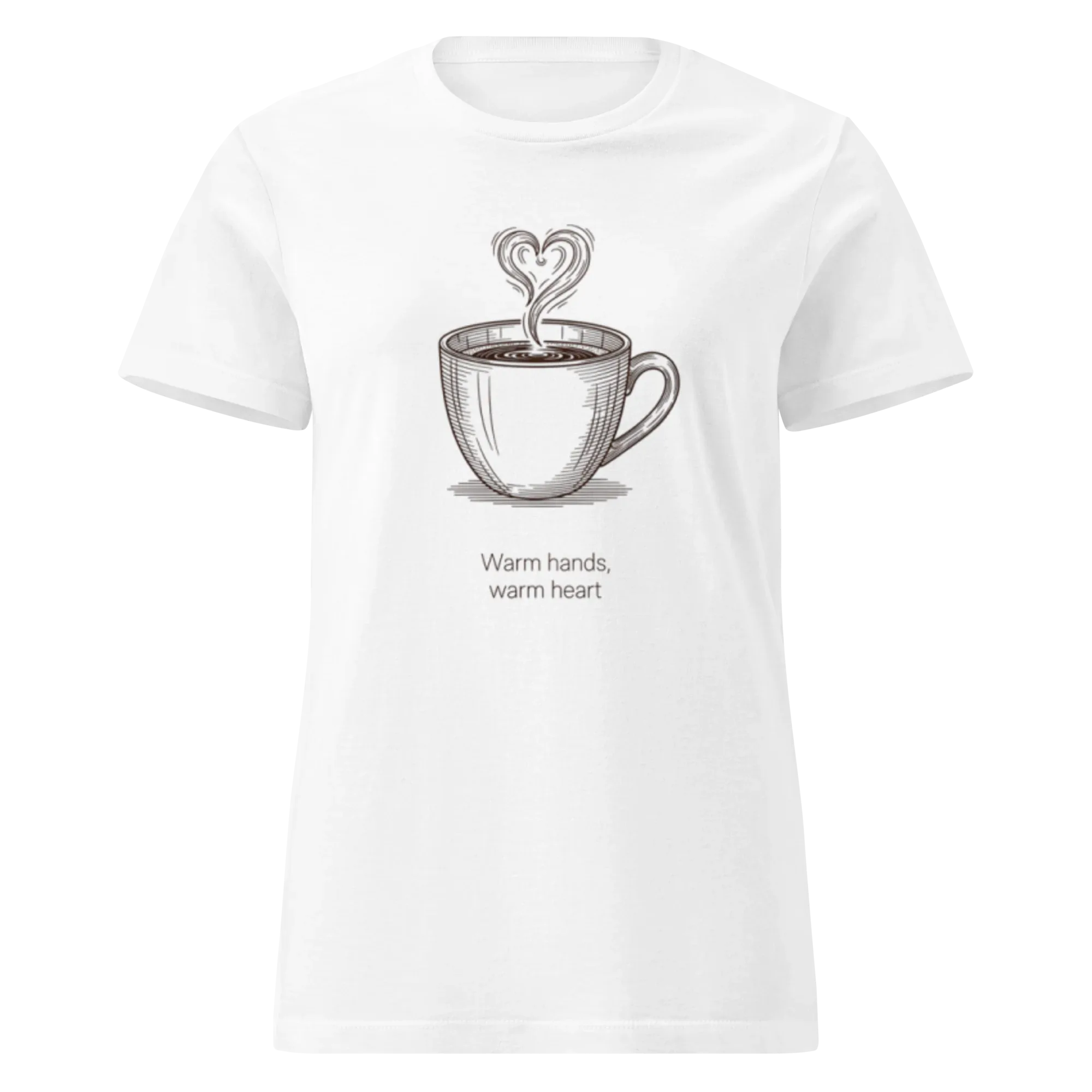 WARM HANDS WARM HEART women’s t-shirt - - Printoo Shop -