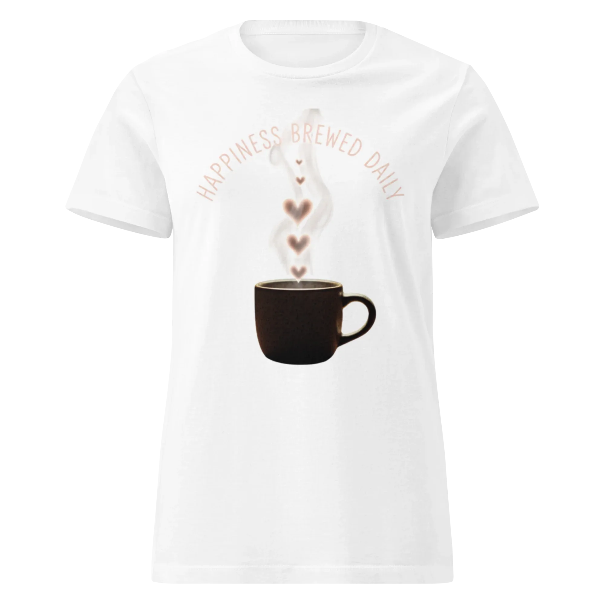 HAPPINESS BREWED DAILY women’s t-shirt - Printoo Shop - - t-shirt, unisex, Women's Basic Softstyle T-Shirt | Gildan 64000L